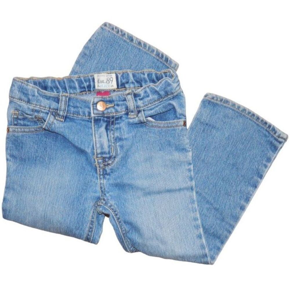 Children’s Place Toddler Girls Bootcut Adjustable Waist Jeans Size 4T